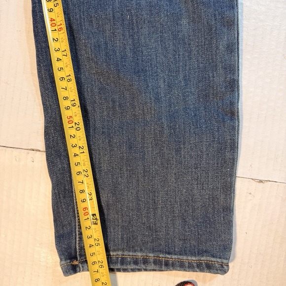 WIND OF CNOUY Denim Jeans Women's M Embroidered Logo Straight Leg - Picture 14 of 16